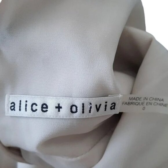 Alice + Olivia black & white diamond kaleidoscope geometric maxi dress Size 0 - Picture 13 of 15